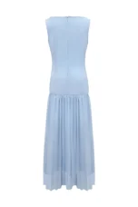 Brigitte | Pleated Gauze Maxi Dress