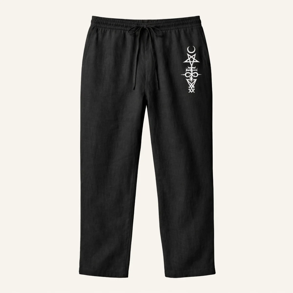 Cecile | Linen Cotton Wide Leg Trousers