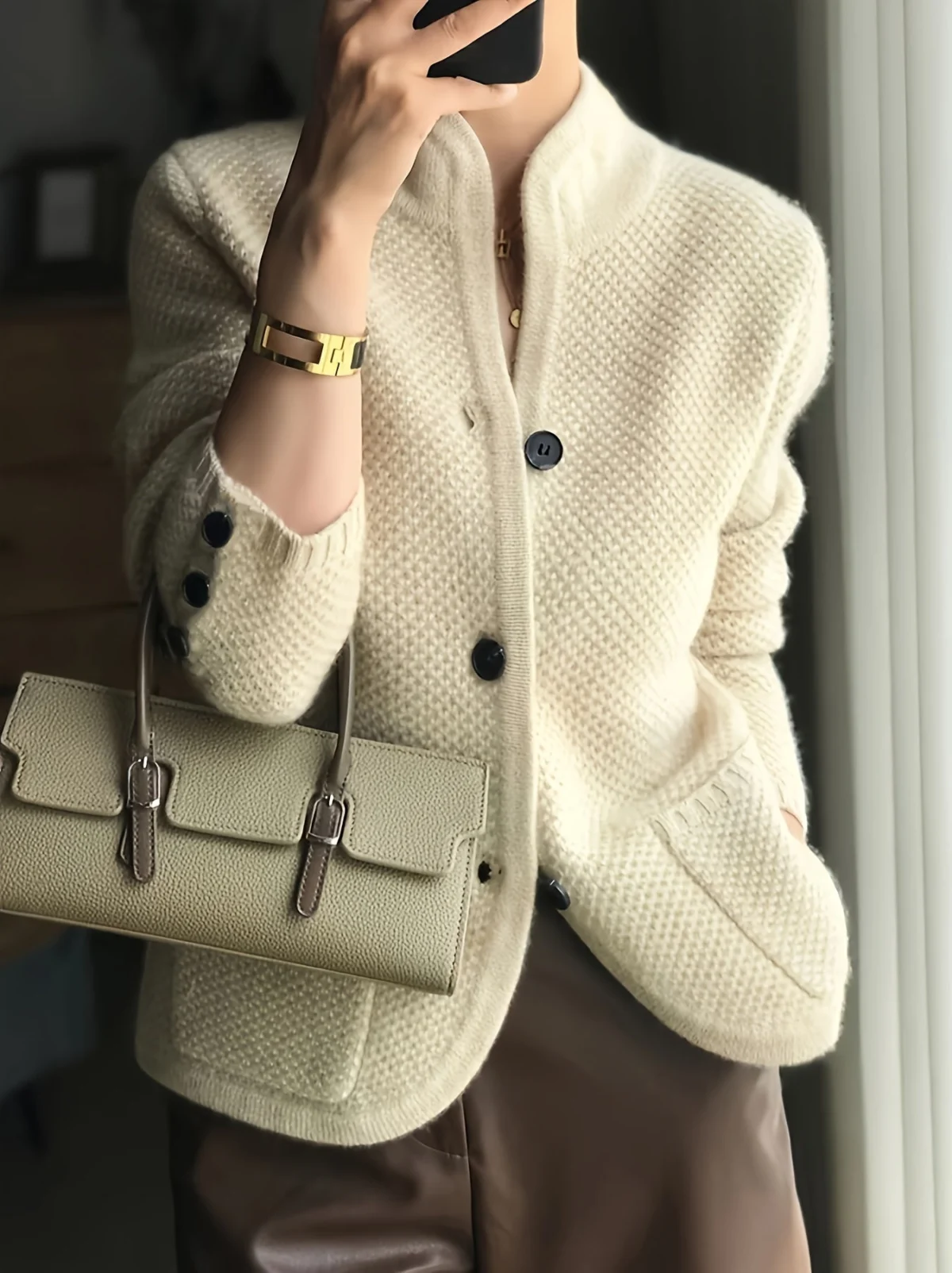 Florence | Stand Collar Viscose Sweater