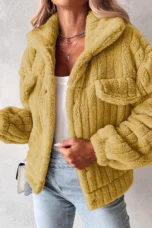 Henriette | Teddy Jacket, Fold-Over Collar