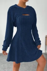 Valeda | Ribbed Sweater Knit Dress