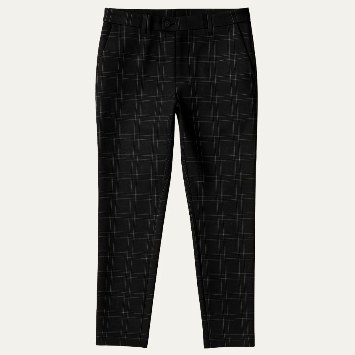 Chantal | Fine Check Slim Trousers