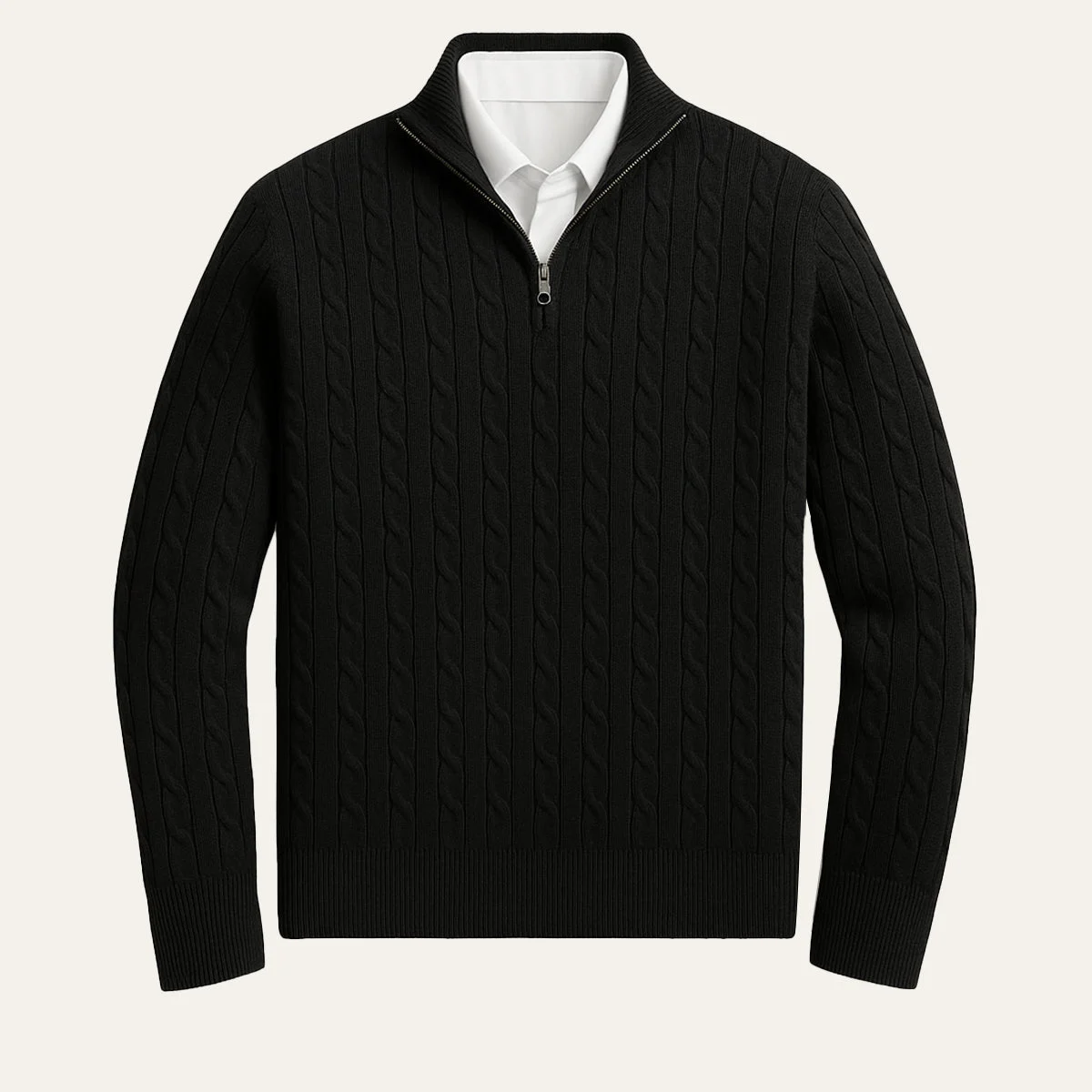 Bonaventure | Cable Knit Half Zip