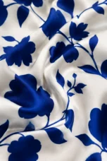 Floral Print A-Line Maxi Dress - fabric close-up