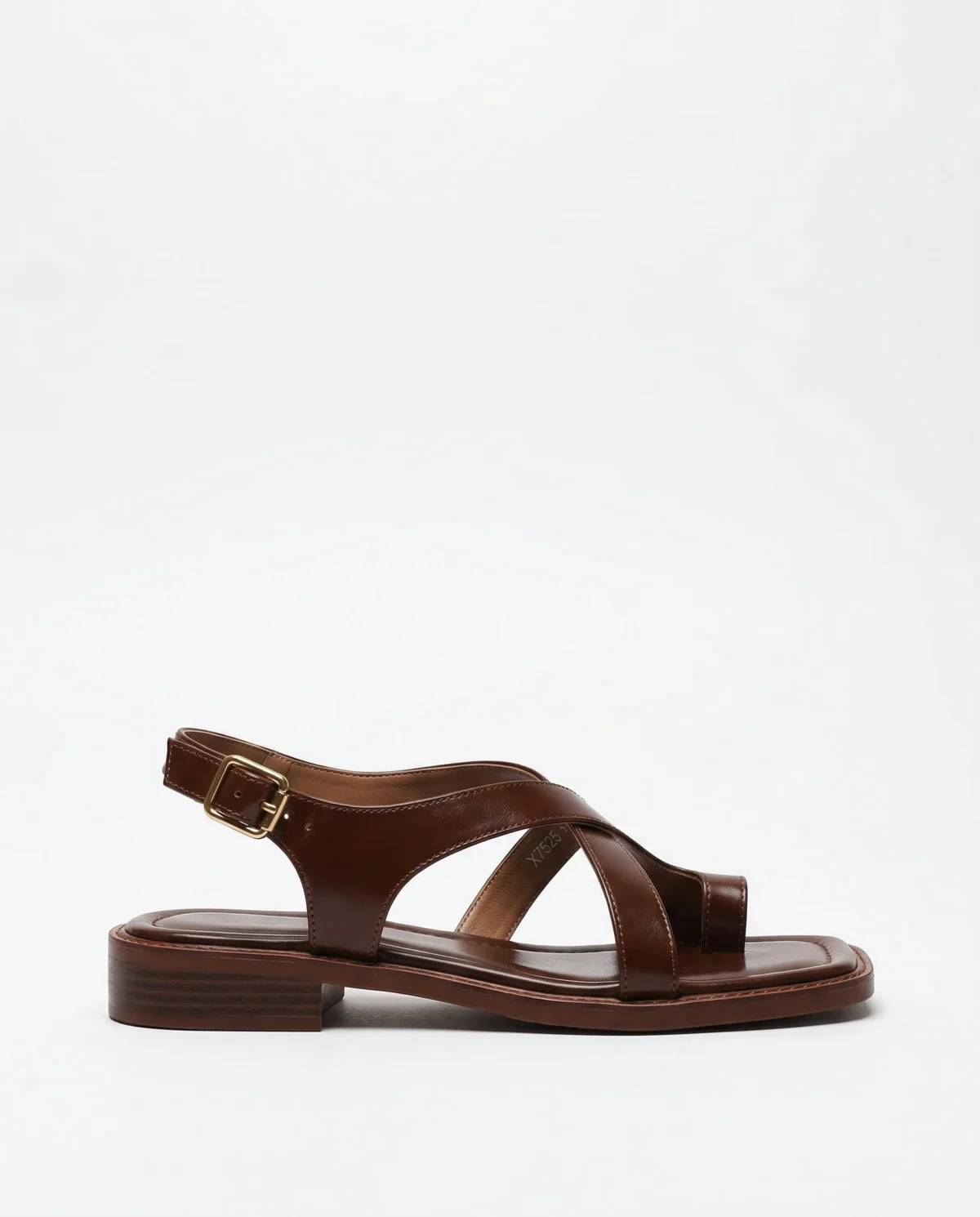 Fidelia | Italian Leather Crossed Sandals