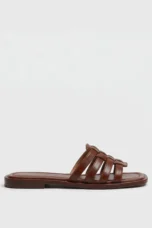 Andreanne | Hand Woven Square Toe Slides