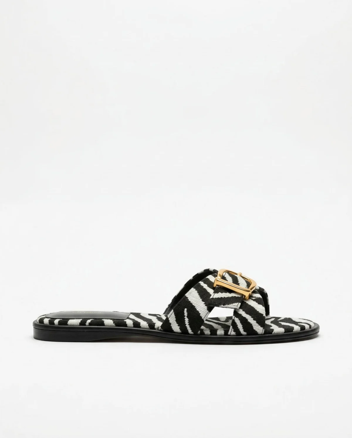 Vitalie | Crossed Strap Cutout Flat Slides