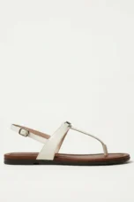 Aloise | Gold Buckle Thong Sandals