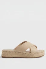 Antonine | Woven Leather Platform Slides