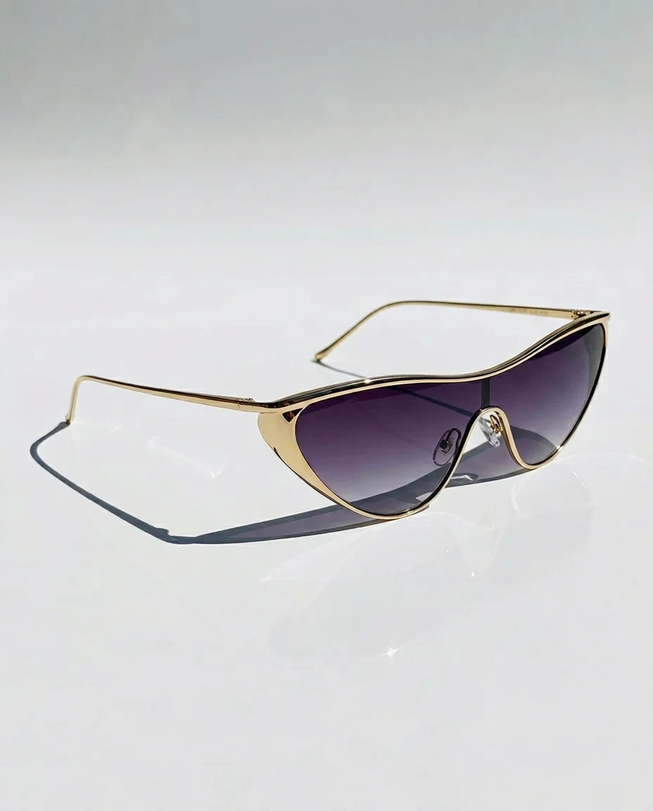 Curved Single Lens Shield Sunglasses