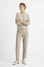 Pascaline | Wool Blend Tapered Trousers