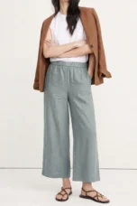Valentina | Deep Pleated Linen Blend Pants
