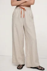 Odilia | Cotton Linen Drawstring Trousers
