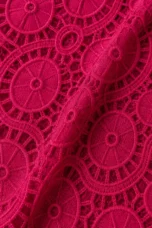 French Lace Evening Dress fabric close-up