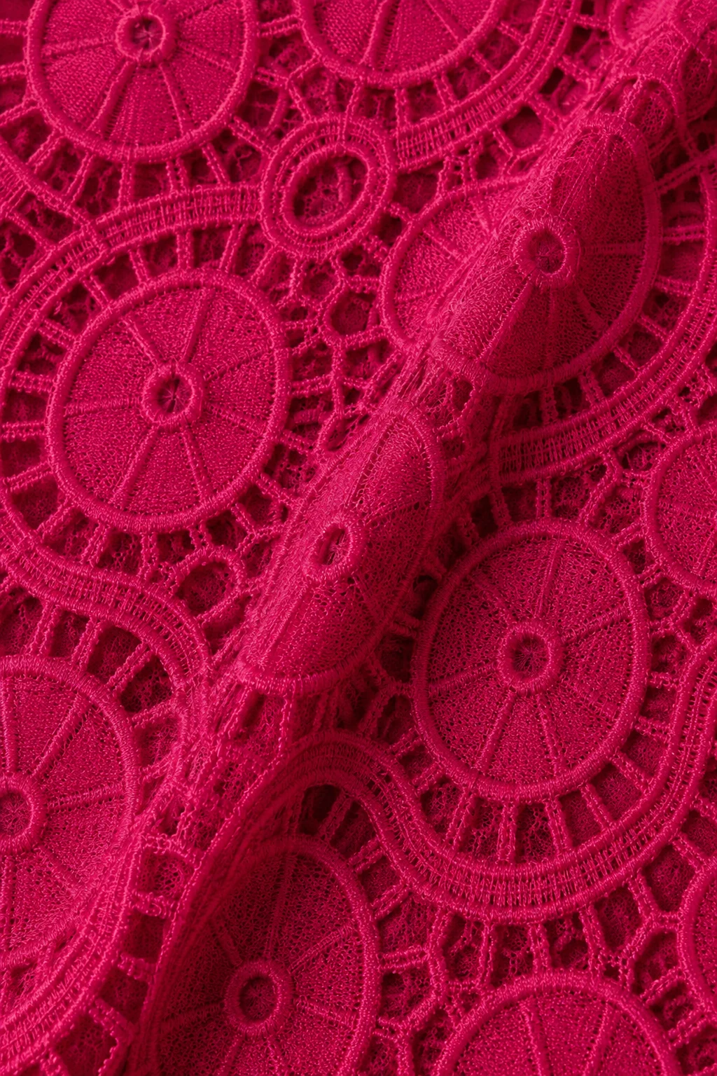 French Lace Evening Dress fabric close-up