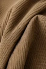 Gaetane | Pleated Corduroy Mini Skirt - fabric close-up