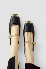 Vera | Pearl Strap Leather Mary Janes