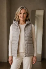 Gold Rush puffer vest open