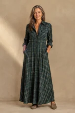 Joan | Plaid Button-Front Shirt Dress