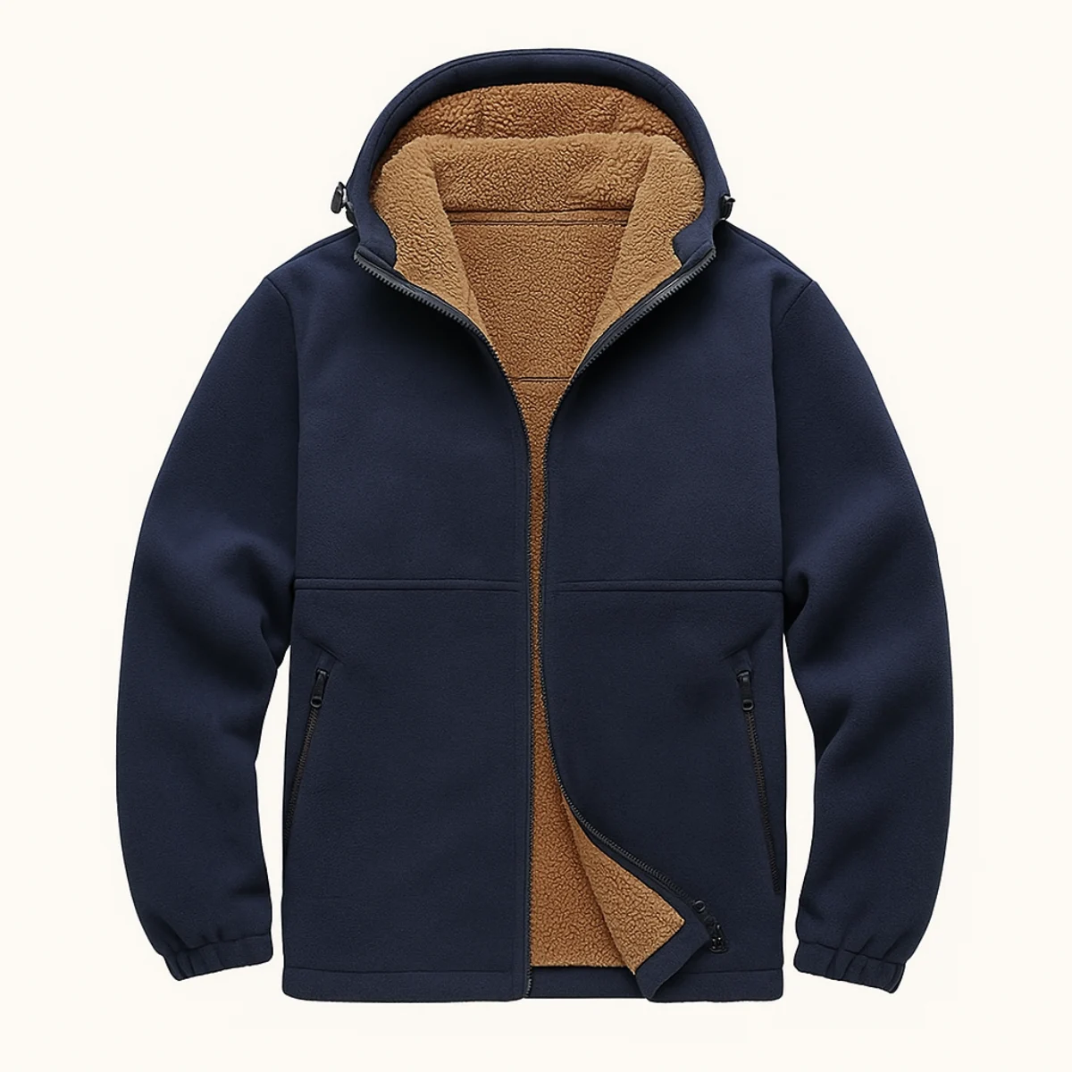 Damase | Lamb Wool Lined Hooded Jacket