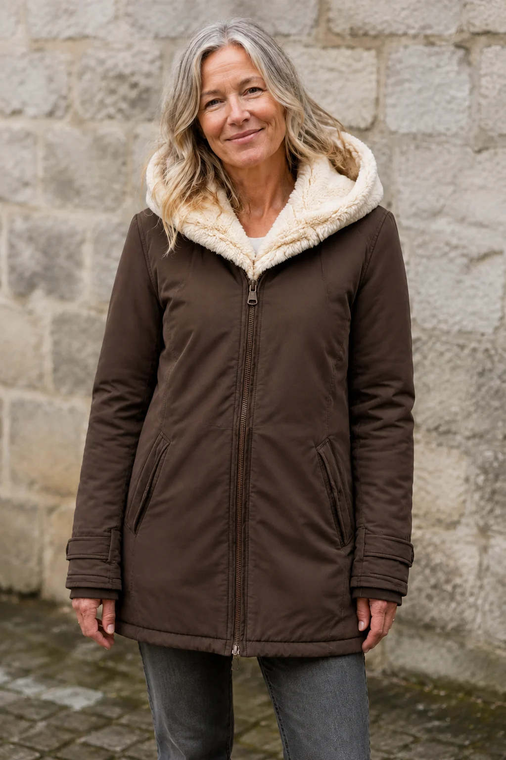Hermine | Thin Insulated Zip Jacket - Blue