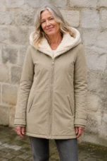Hermine | Thin Insulated Zip Jacket - fabric close-up