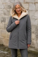 Hermine | Thin Insulated Zip Jacket - Purple