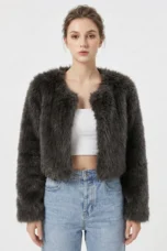 Idola | Dense Pile Faux Fur Jacket