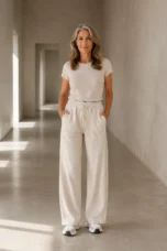 High Rise Straight Leg Pants