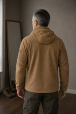 Hooded Tactical Fleece Jacket - back