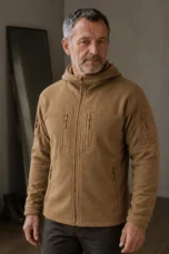 Hooded Tactical Fleece Jacket - close-up