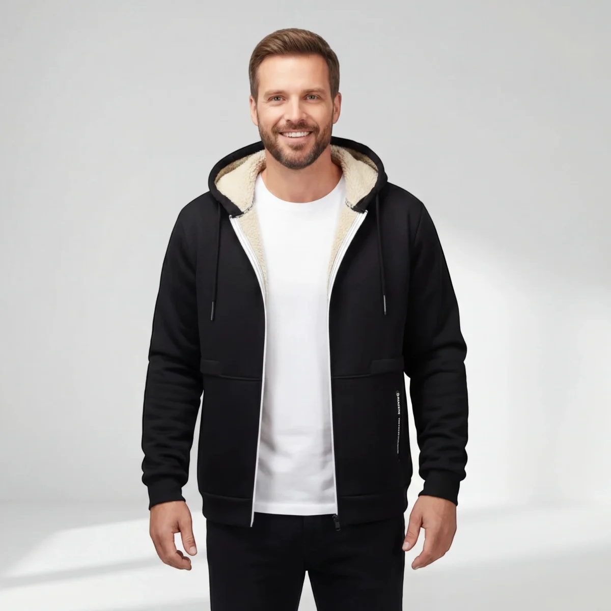 Roland | Sherpa-Lined Hooded Cardigan