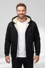 Roland | Sherpa-Lined Hooded Cardigan
