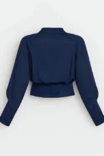 Zerline | Satin Wrap Front Blouse