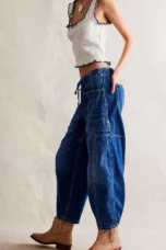 Maryse | Pull-On 100% Cotton Denim Jeans