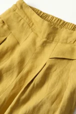 Leona | High Waist Linen Blend Trousers