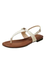 Aloise | Gold Buckle Thong Sandals