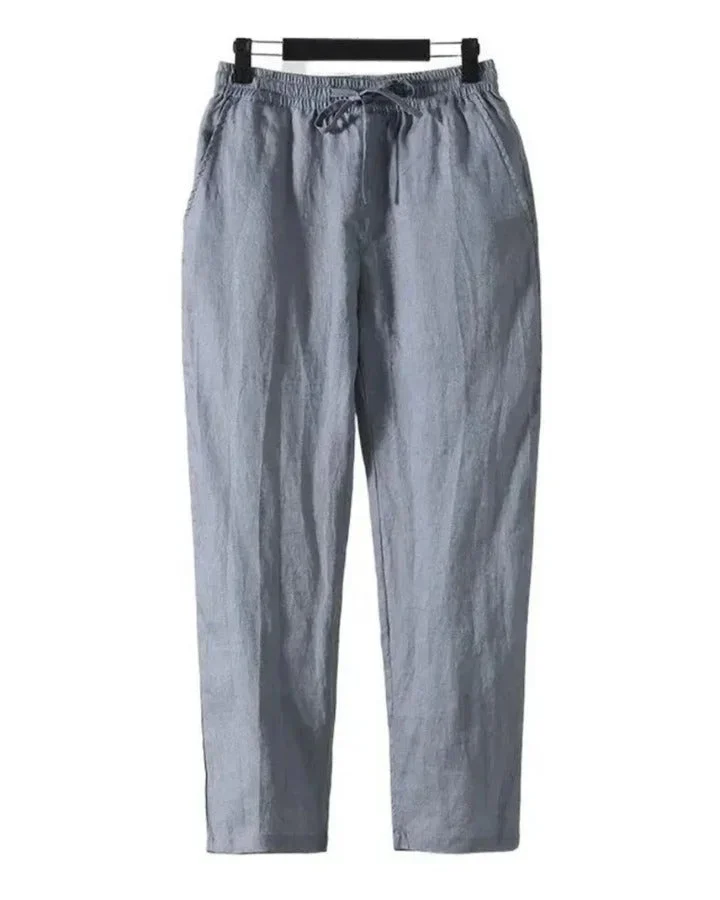 Harriet | Linen Elastic Waist Trousers
