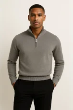 Cyriaque | 100% Cotton Half Zip Knit