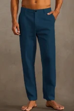 Beverly | Linen Straight Leg Trousers