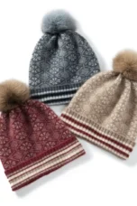 Fair Isle Cashmere Beanie, Folded Cuff