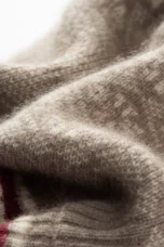 Fair Isle Cashmere Beanie, Folded Cuff