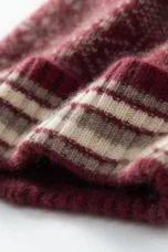 Fair Isle Cashmere Beanie, Folded Cuff