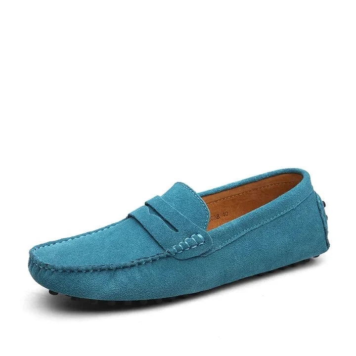 Vincent | Stitched Suede Slip-On Loafers