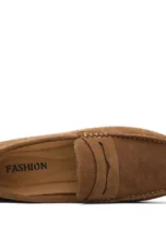 Vincent | Stitched Suede Slip-On Loafers