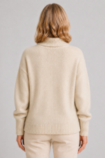 Helen | 100% Cashmere High Neck Sweater