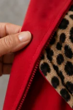 Isabelle | Reversible Hooded Coat - fabric close-up