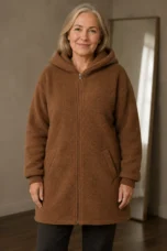 Jane cozy teddy coat closed