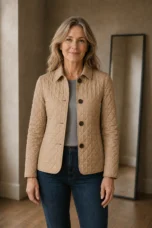 Kelly quilted lightweight jacket open