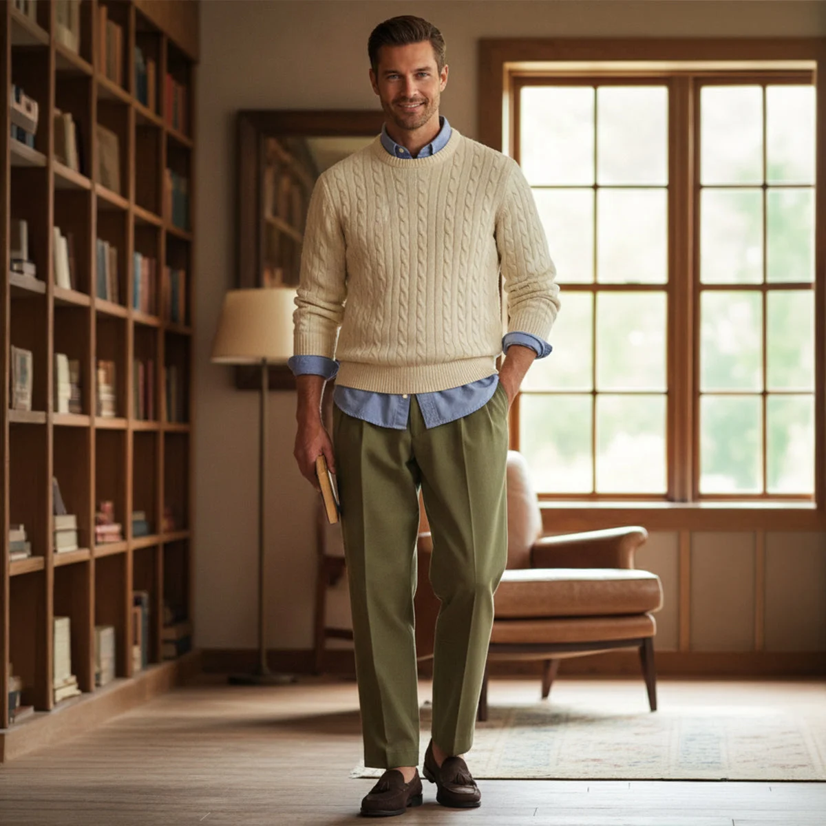 Muriel | Pleated Linen Trousers